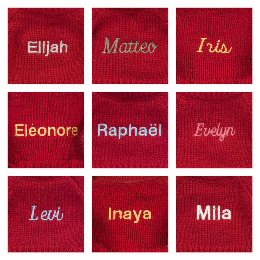 Bashful Luxe Bunny Rosa with Personalised Red Jumper, View 2