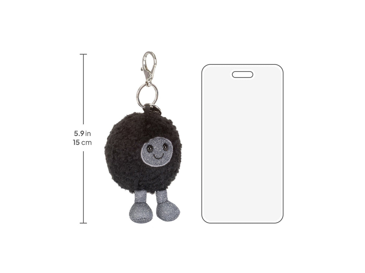 Amuseables Black Hole Bag Charm, size chart