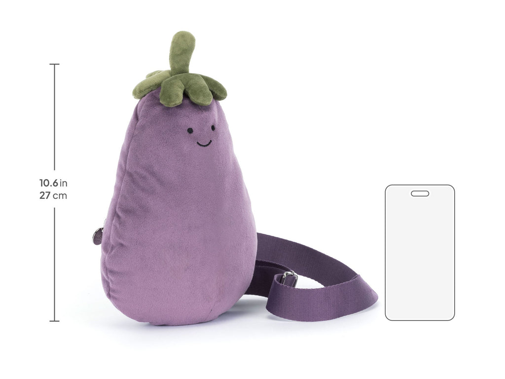 Amuseables Aubergine Bum Bag, size chart